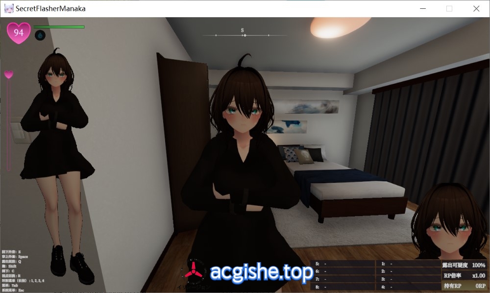 [日系3D露出SLG/中文/动态] 隐秘露出 真菜香的禁忌快感V1.1.1 官方中文正式版+存档[2.7G]